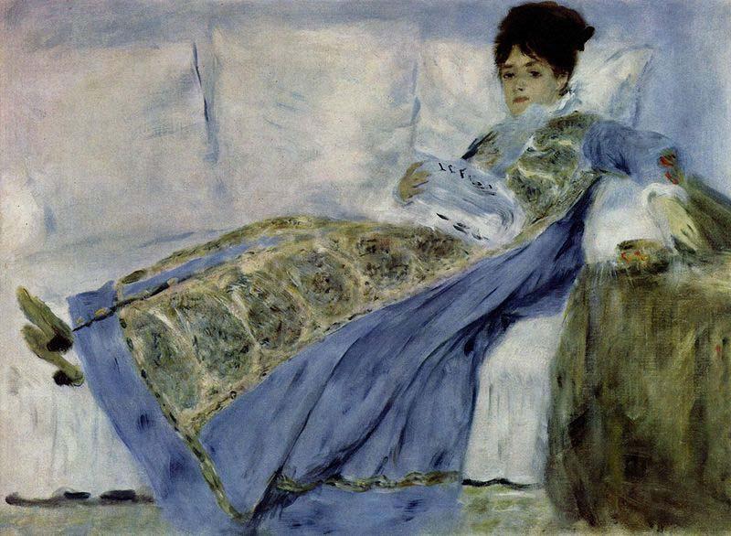 Pierre-Auguste Renoir Madame Monet auf dem Divan